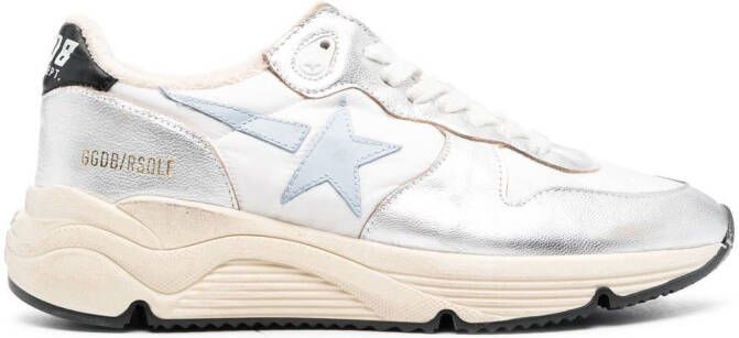 Golden Goose Running Sole metallic sneakers White