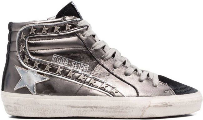 Golden Goose Slide high-top sneakers Grey