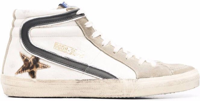 Golden Goose Slide high top sneakers White