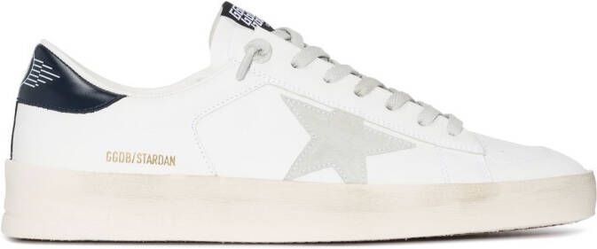 Golden Goose star-patch lace-up sneakers White
