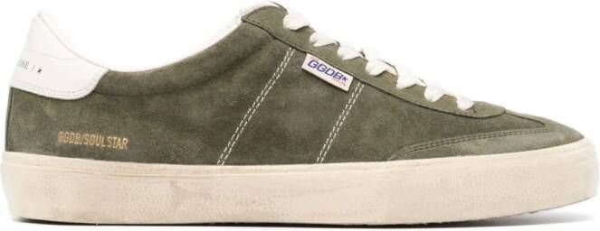 Golden Goose suede low-top sneakers Green