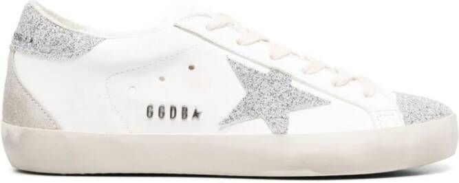 Golden Goose Super-Star glitter-embellished sneakers White