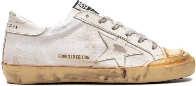 Golden Goose Super-Star penstar captoe "White Beige" sneakers