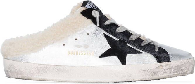 Golden Goose Super-Star Sabot slip-on sneakers Silver