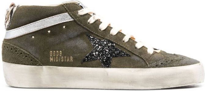 Golden Goose Mid Star high-top sneakers Green