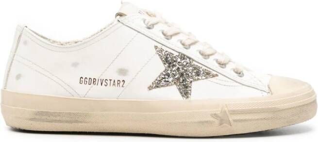 Golden Goose V-Star 2 distressed sneakers White