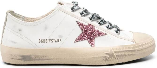 Golden Goose V-Star distressed sneakers White