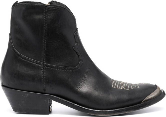 Golden Goose Young cowboy boots Black