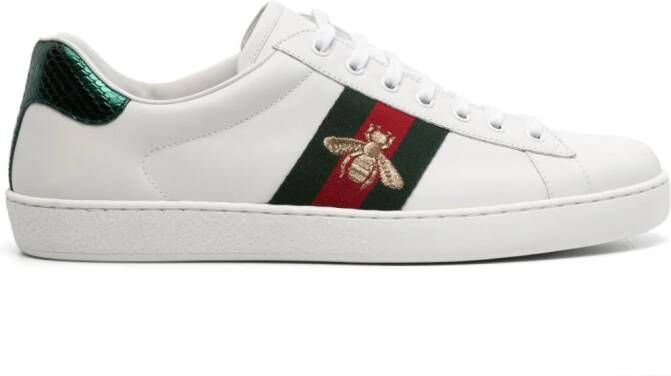 Gucci Ace web-trim sneakers White