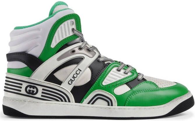 Gucci Basket high-top sneakers Green