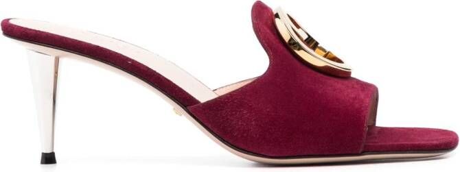 Gucci 70mm Blondie Interlocking G sandals Purple