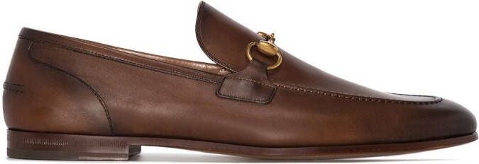 Gucci Jordaan leather loafers Brown - Picture 2