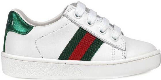 Gucci Kids Ace leather sneakers White
