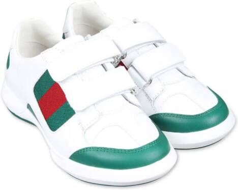 Gucci Kids Ace touch-strap sneakers White