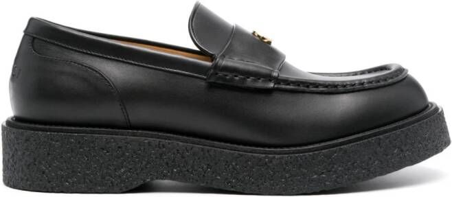 Gucci Menen Interlocking G-plaque loafers Black