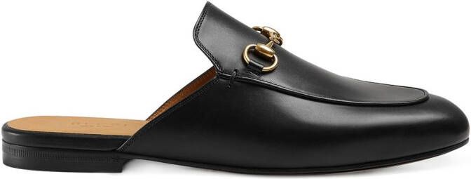 Gucci Princetown Horsebit-detail leather mules Black