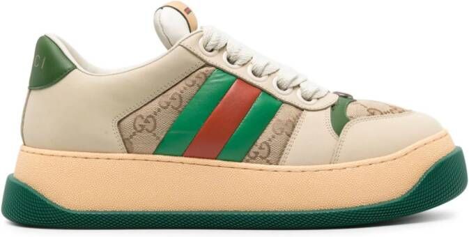 Gucci Screener leather sneakers Neutrals