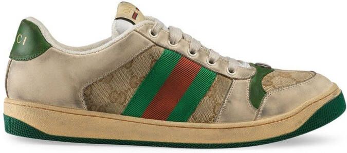 Gucci Screener leather sneakers Neutrals - Picture 2