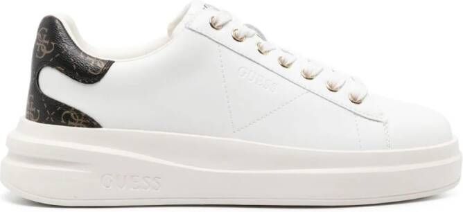 GUESS USA Elbina leather sneakers White