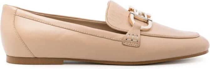 GUESS USA Isaac leather loafers Neutrals