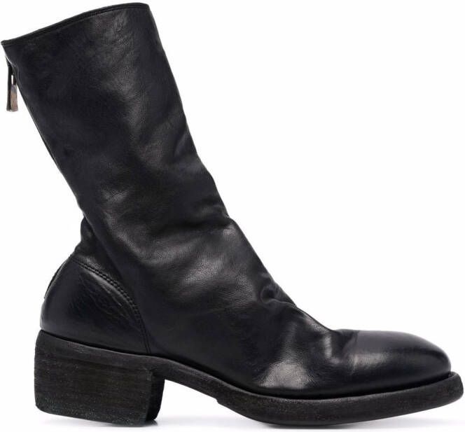 Guidi 788z Back Zip Mid boots Black