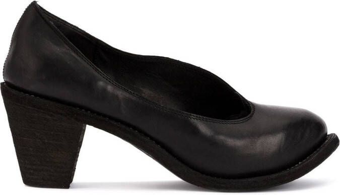 Guidi chunky-heel pumps Black