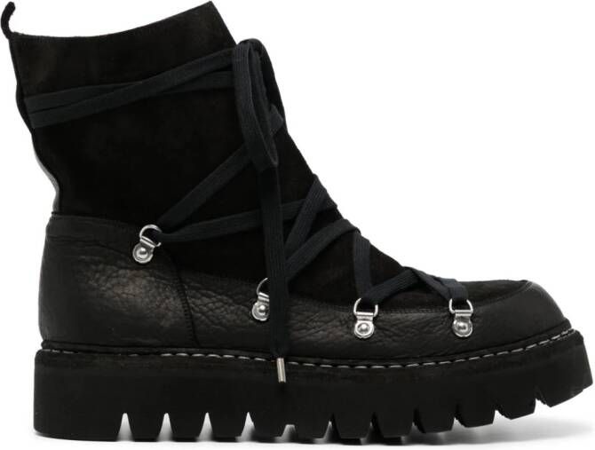 Guidi lace-up ankle boots Black