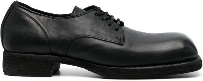 Guidi lace-up leather shoes Black