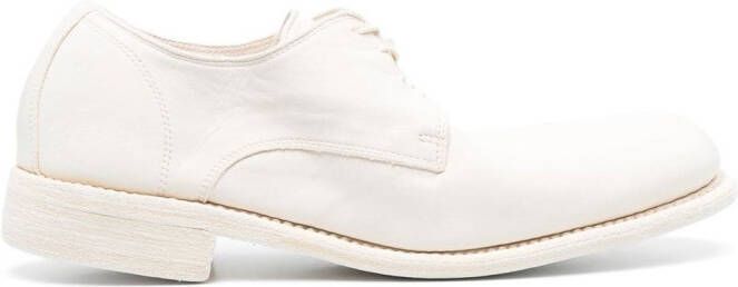Guidi leather derby shoes White