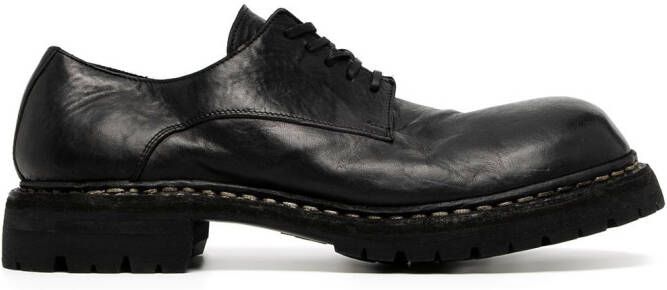 Guidi leather Derby shoes Black