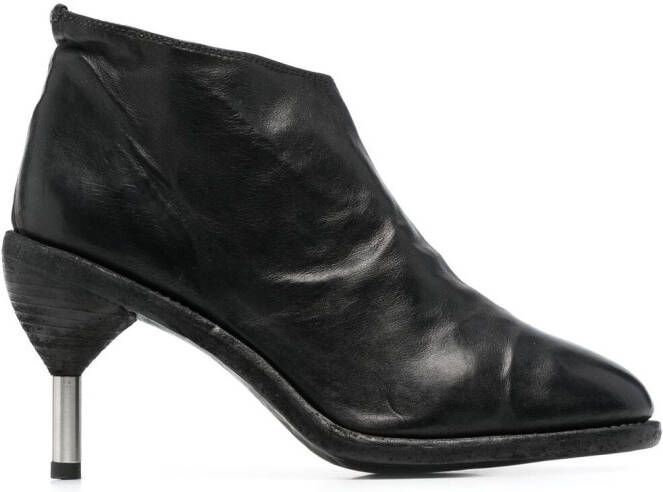 Guidi metal-heel ankle boots Black