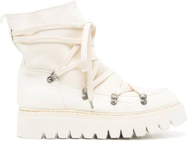 Guidi panelled chunky-sole boots Neutrals