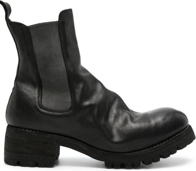 Guidi PL07V leather ankle boots Black