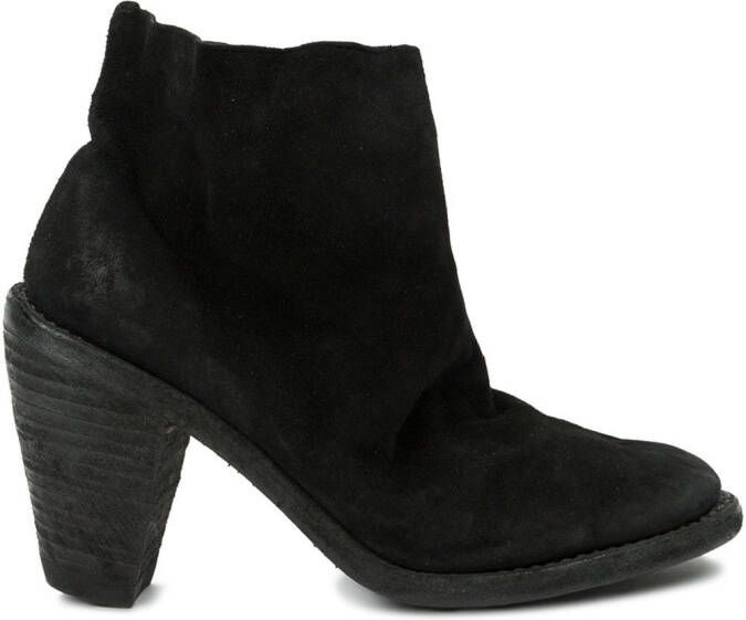 Guidi tapered heel ankle boots Black