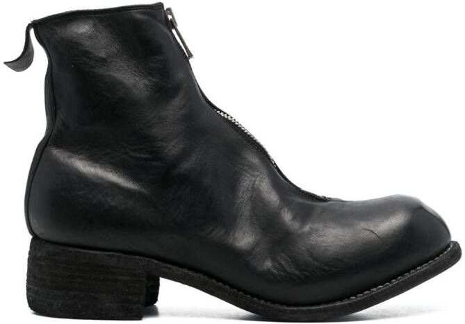 Guidi zip-up ankle boots Black