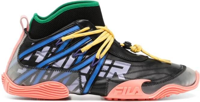 Haider Ackermann x FILA Tori panelled sneakers Black