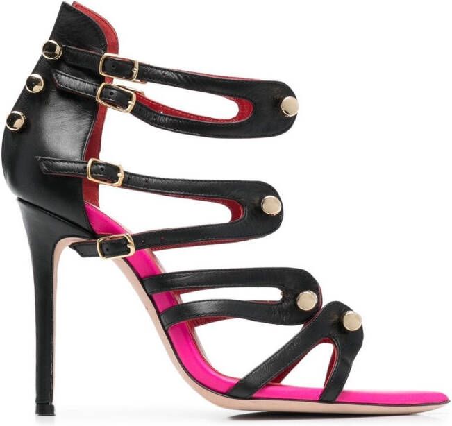 HARDOT 100mm buckled-strap sandals Black