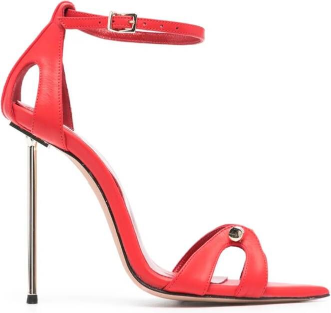 HARDOT Blood 100mm leather sandals Red