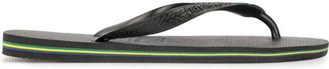 Havaianas thong strap flip flops Black