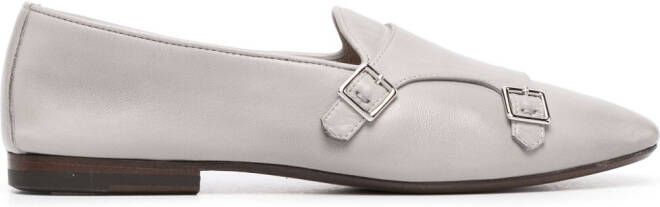 Henderson Baracco buckle-detail leather loafers Grey