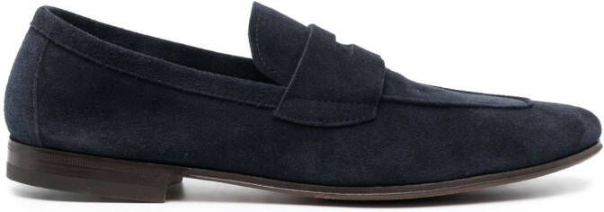 Henderson Baracco Capri suede loafers Blue