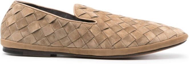 Henderson Baracco Guinea suede loafers Neutrals