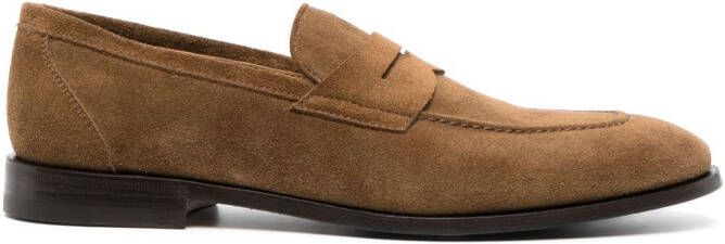 Henderson Baracco slip-on suede loafers Brown