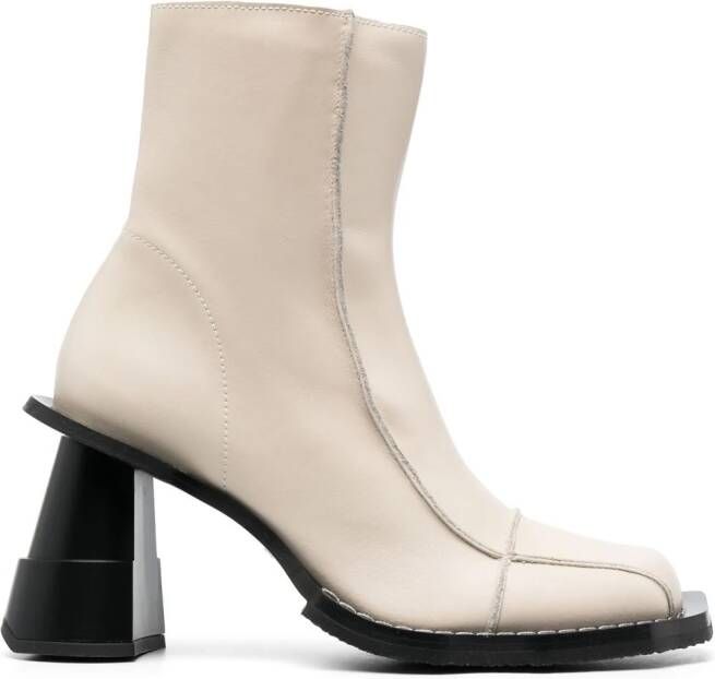 Henrik Vibskov Elle Driver 90mm leather boots Neutrals
