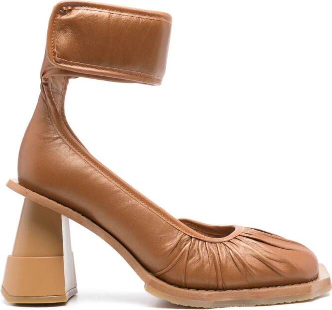 Henrik Vibskov Rocky Driver Heel 95mm pumps Brown