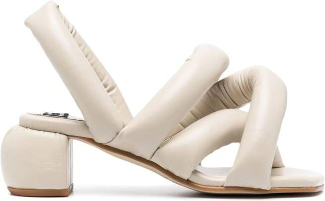 Henrik Vibskov Sausage 60mm crossover-strap sandals Neutrals