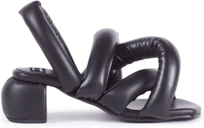 Henrik Vibskov Sausage crossover-strap sandals Black