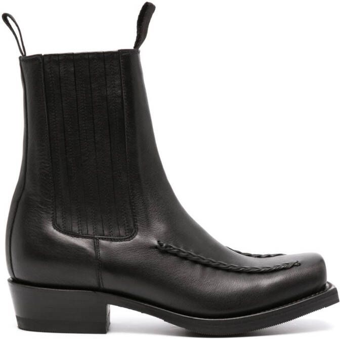 Hereu Agulla 45mm leather Chelsea boots Black
