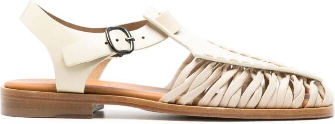Hereu Alaro caged leather sandals Neutrals