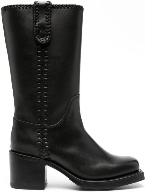 Hereu Aumandra 65mm leather boots Black
